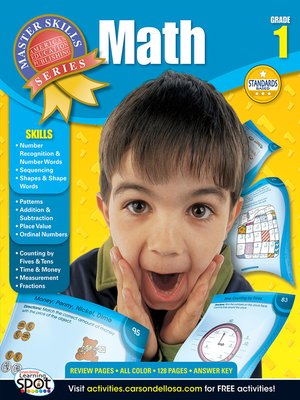 cover image of Math, Grade 1